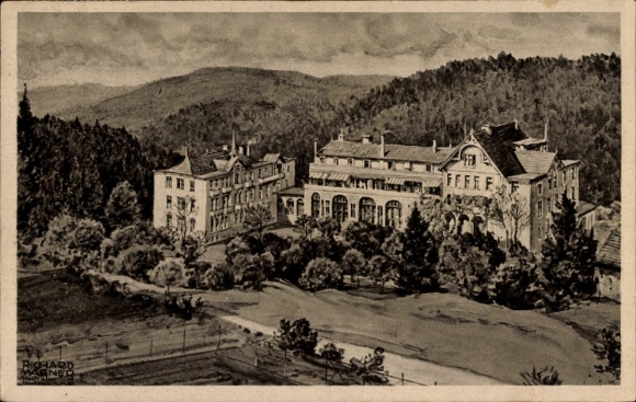 Künstler Ak Wagner, Richard, Clausthal Zellerfeld im Oberharz, Das Johanneser Kurhaus