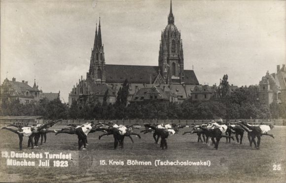 Zdjęcie KP 13. Niemiecki Festiwal Gimnastyczny Monachium lipiec 1923, 15. Okręg Czechy Czechosłowacja