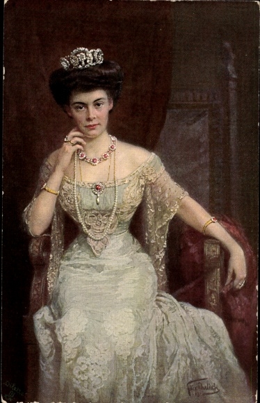 Artist Postcard Crown Princess Cecilie of Prussia, portrait