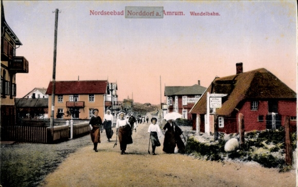 Postcard Norddorf on Amrum Nordfriesland, Wandelbahn