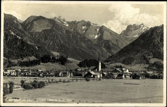 10 old PCs Oberstdorf and surroundings, various views