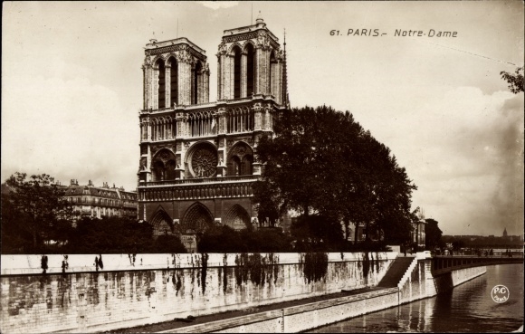 Ak Paris IV Ile de la Cité, kathedraal Notre Dame