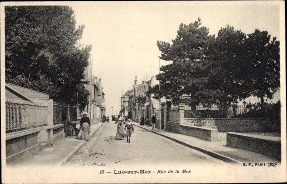 Ak Luc sur Mer Calvados, Rue de la Mer