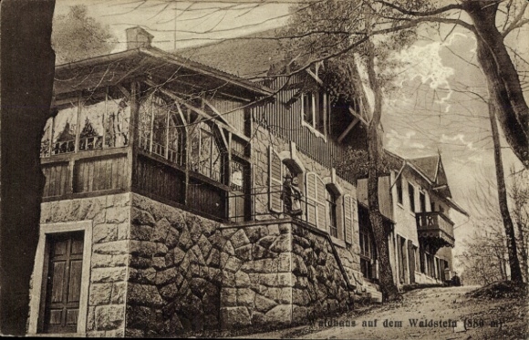 Postcard Zell im Fichtelgebirge, Grosser Waldstein, Waldhaus