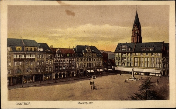 PC Castrop Rauxel in the Ruhr area, market place