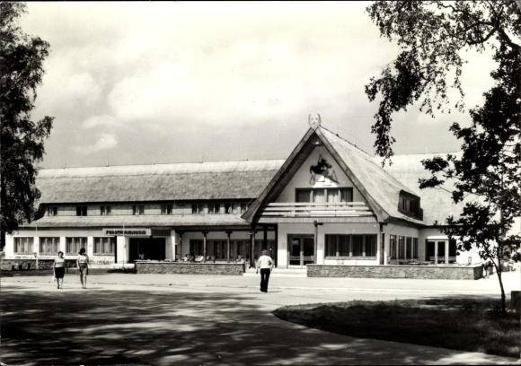 Postcard Ostseebad Koserow on Usedom, forest holiday property Damerow, general view