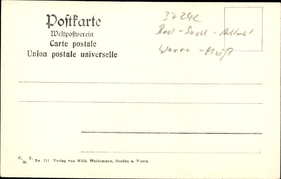 Postcard Bad Sooden Allendorf on the Werra Hessen, Villa Oertel, Siebert and Zeuch