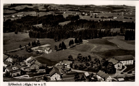 Ak Röthenbach im Allgäu, Fliegeraufnahme