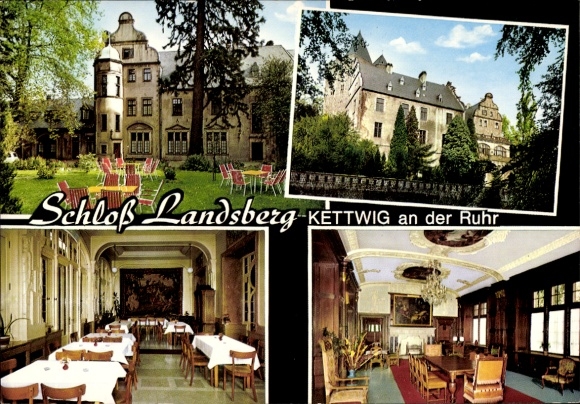 Postcard Ratingen North Rhine Westphalia, Landsberg Castle near Kettwig