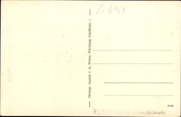 Postcard Waldhausen Buchen im Odenwald, youth center Waldhausen