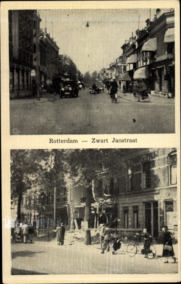 PC Rotterdam South Holland Netherlands, Zwart Janstraat, ruins, war destruction II. WW