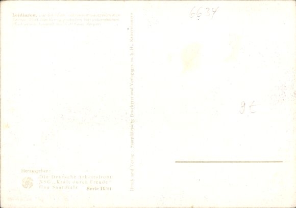 Artist Postcard Graf, Karl, Leidingen Wallerfangen, Part at the Border, City View, Ruins, KDF