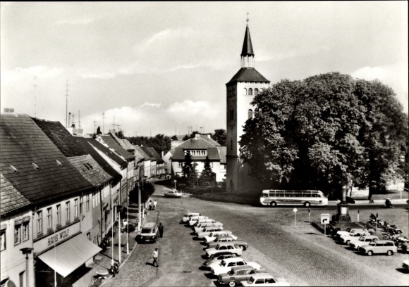 Ansichtkaart Jessen an der Elster, Leninplatz