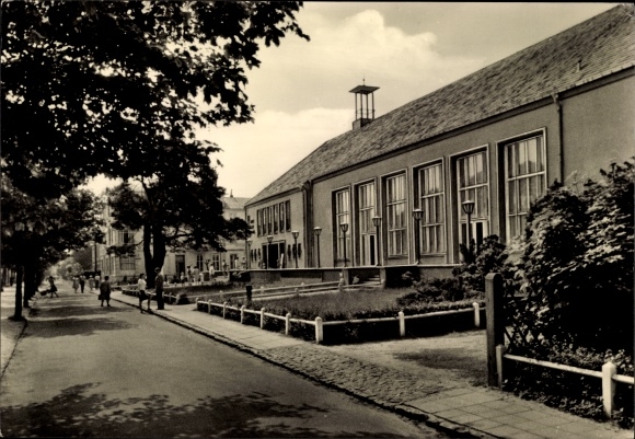 Postcard Ostseebad Ahlbeck Heringsdorf on Usedom, house of recreation FDGB