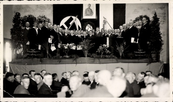 Foto Ak Pegnitz in Oberfranken, Sängervereinigung 1860, 75. Jubiläum 1935, Schloßstraße 32