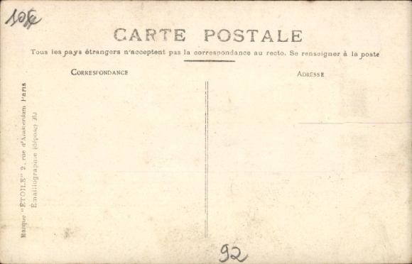 Postcard Meudon Hauts de Seine, airplane over the city, Weymann with a passenger