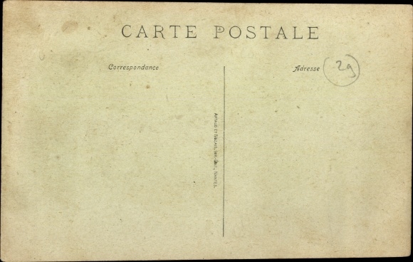 Postcard Rosporden Finistère, La Grande Rue, shops