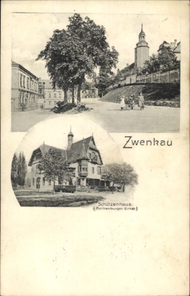 PC Zwenkau in Saxony, rifle house, street scene