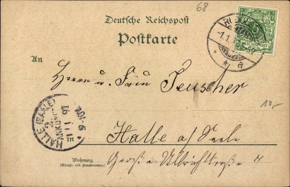 Chromo-Litho Rudolstadt, Rudolsbad, Schwarzburg Castle, Paulinzella