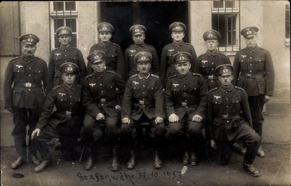 Foto Ak Grafenwöhr in Bayern, Wehrmachtssoldaten in Uniform 1937