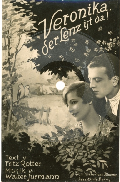 Record song Postcard Veronika the spring is here, Fritz Rotter, Walter Jurmann