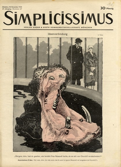 Simplicissimus Heft 47 November 1942 Karikatur Ideenverbindung E. Thöny Verlag Hirth