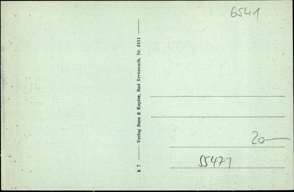 Postcard Biebern in the Rhein Hunsrück district, inn and groceries by Adam Klein, panorama of the place