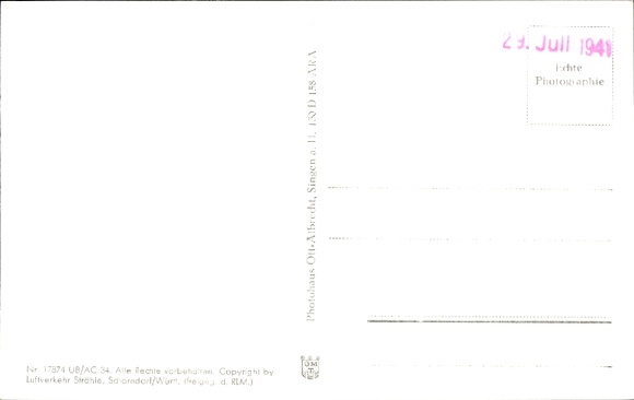 Postcard Singen Hohentwiel Baden Württemberg, aerial photograph