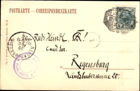 Postcard St. Andrä Andrea Brixen Bressanone South Tyrol, Plosehütte, Sassolungo, Geislerspitzen