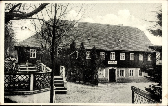 Postcard Ohorn in the district of Bautzen, Gaststätte Buschmühle, owned by Alwin Gräfe