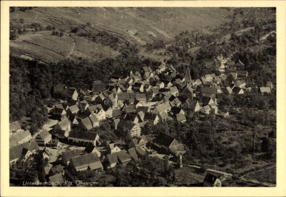 Postcard Unterheimbach Bretzfeld in Württemberg, aerial photograph