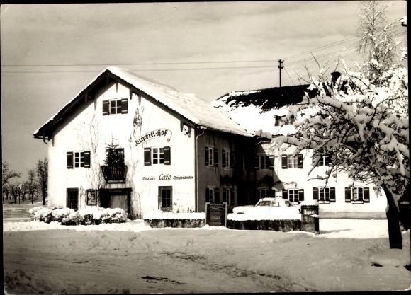 Photo Postcard Ainring in Upper Bavaria, Hotel Rupertihof, Winter