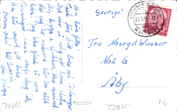 Postcard Waldbröl in the Oberbergisches Land, Hospital