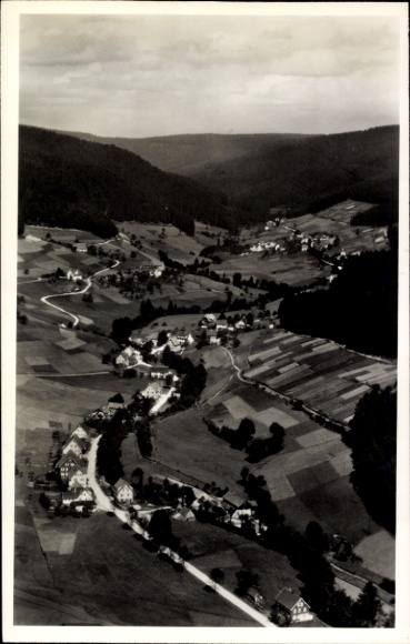 Ak Tonbach Baiersbronn im Schwarzwald, Fliegeraufnahme