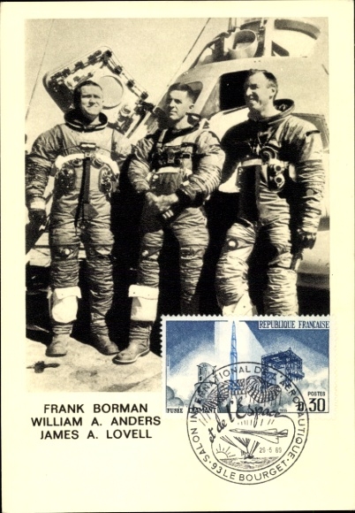 Postcard Cosmonauts, Frank Borman, William A. Anders, James A. Lovell