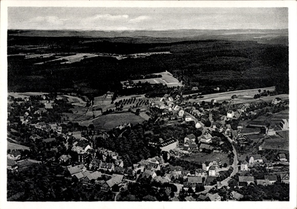 Postcard Schömberg in the Black Forest Württemberg, aerial photograph