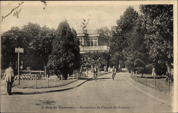 Postcard Paris XII Bois de Vincennes, Restaurant du Plateau de Gravelle