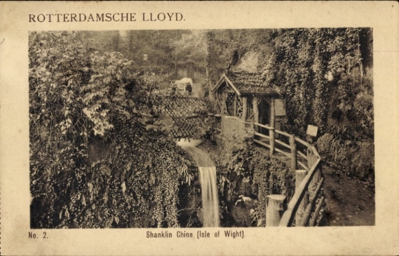 Postcard Shanklin Isle of Wight England, Shanklin Chine, Rotterdamsche Lloyd