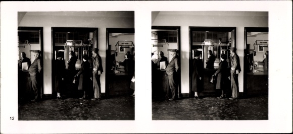Stereo spatial image photo &quot;The NS model companies&quot;, III 12, no. 322, post office Schwarzenbach am Wald