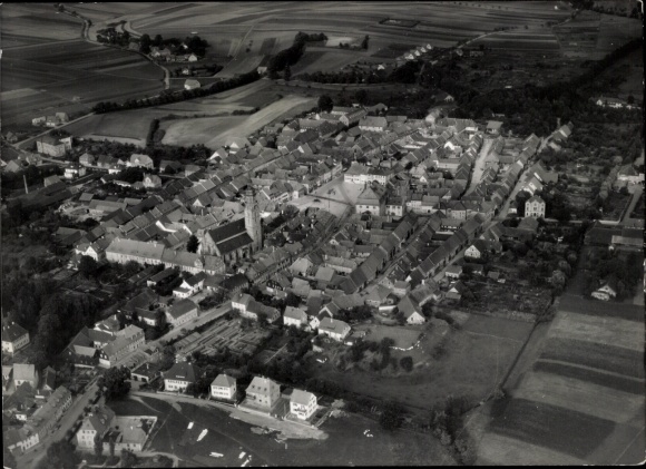 Photo Bad Königshofen in Grabfeld Lower Franconia, aerial photograph