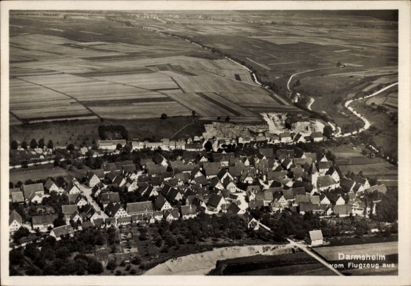 Ak Darmsheim Sindelfingen in Württemberg, Luftaufnahme