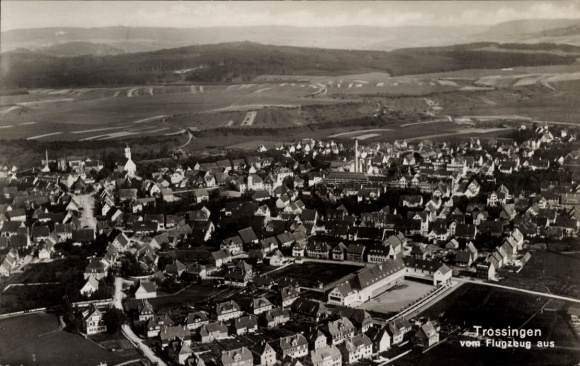 Ak Trossingen auf der Baar, Fliegeraufnahme