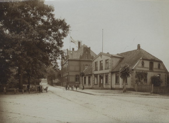 Original photo Soltau, Bergstraße, post office, around 1900