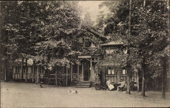 Postcard Dresden Langebrück, Forellenschänke