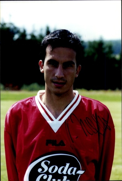 Autograph card footballer Necip Incescu, SV Wehen Wiesbaden, autograph