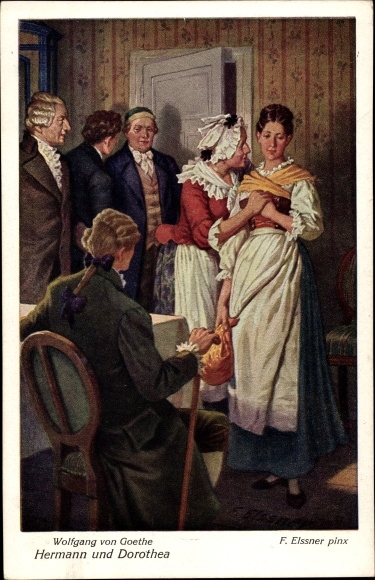 Artist PC Elßner, F., Wolfgang von Goethe, Hermann and Dorothea, series 132 no. 3753