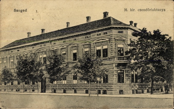 Postcard Szeged Segedin Hungary, Gendarmerie Barracks