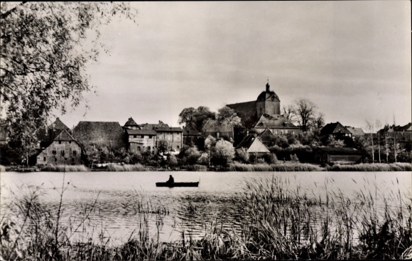 PC Schönberg in Mecklenburg, partial view, church