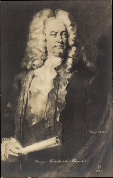 Künstler Ak Rumpf, Georg Friedrich Händel, Komponist, Portrait