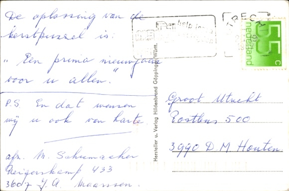 Postcard Eislingen an der Fils Württemberg, church, panorama, partial view